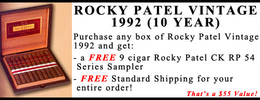 Rocky Patel Vintage 1992 Bonus Offer